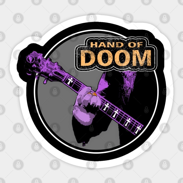 HAND OF DOOM Sticker by AMOS_STUDIO